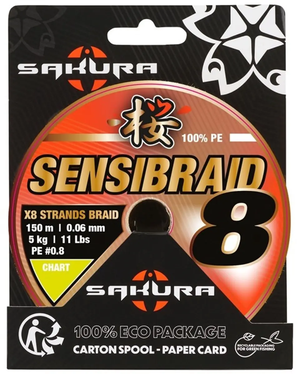 Sakura Sensibraid 8 Chartreuse 0.06mm