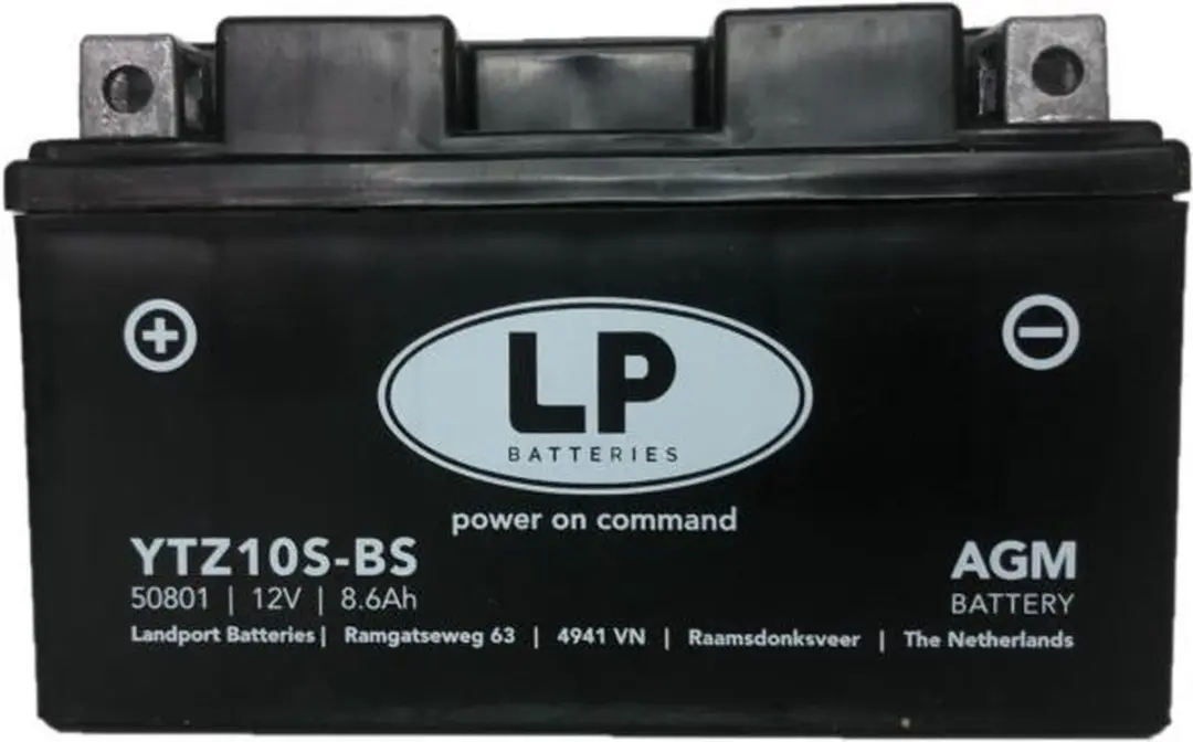 Landport AGM Accu 12V YTZ10S-BS - 8,6Ah