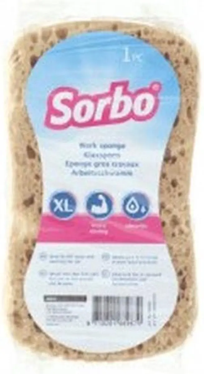 Sorbo Viscose Autospons 17x11cm - Geel