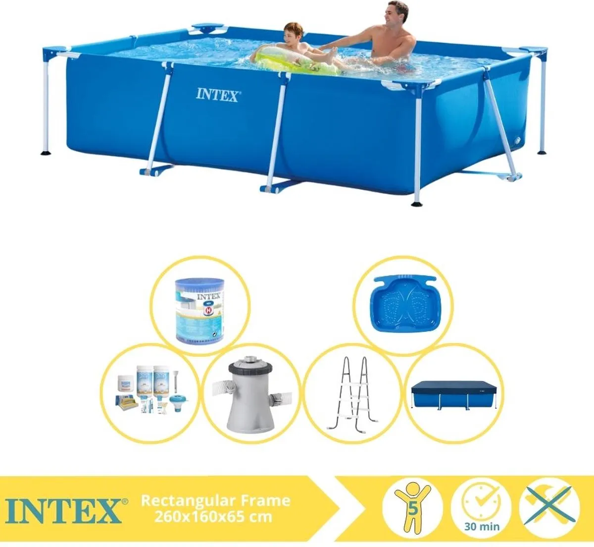 Intex 28271NP Opzetzwembad 260x160x65cm