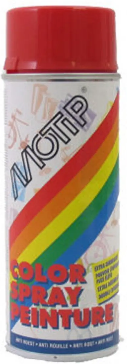 Motip Deco Alkyd Hoogglanslak RAL 3000 Vuurrood 400ml