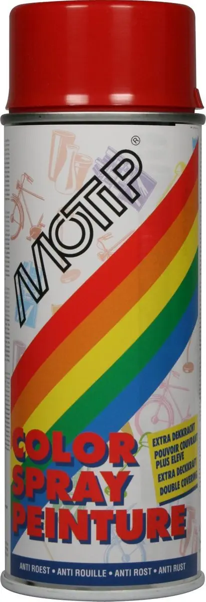 Motip Deco Alkyd Hoogglanslak RAL 3000 Vuurrood 400ml