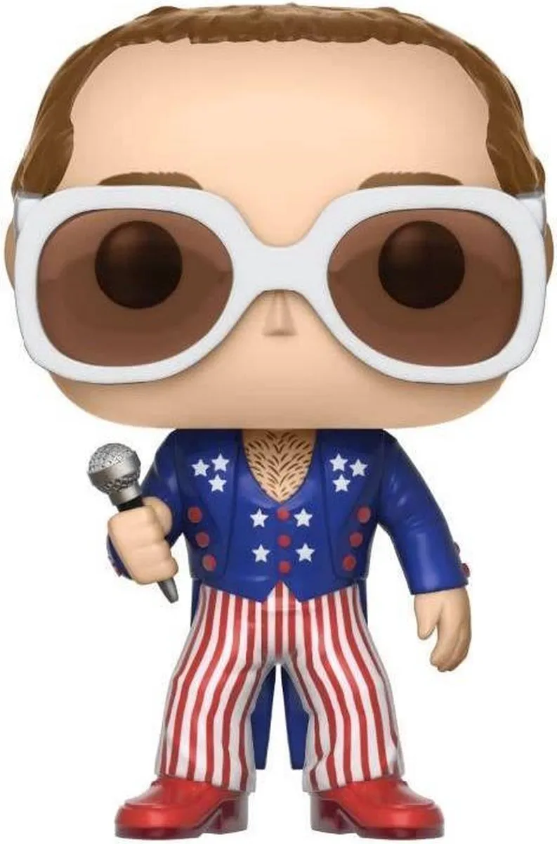 Funko Pop! Elton John FUN26295 Verzamelfiguur - Red, White & Blue