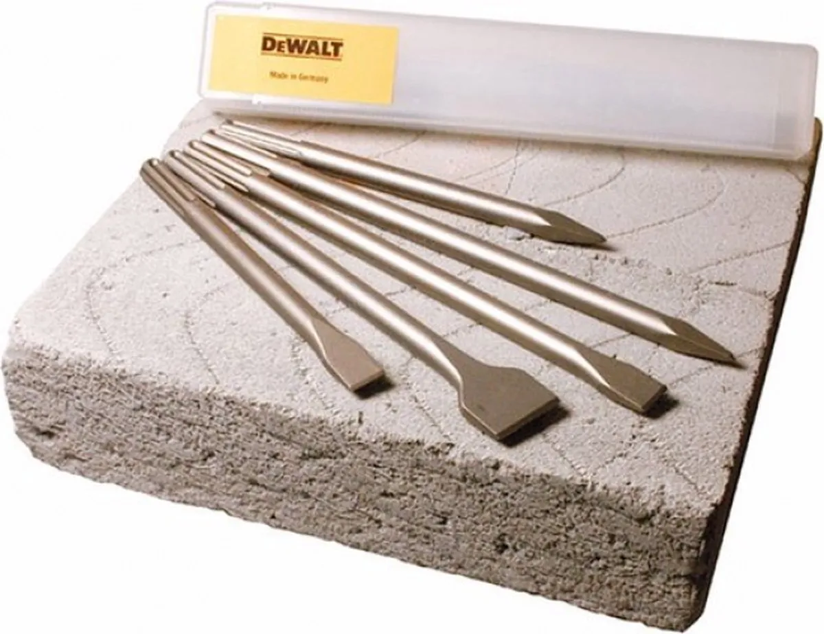 DeWalt SDS-Max 5-delige Beitelset - Metaal
