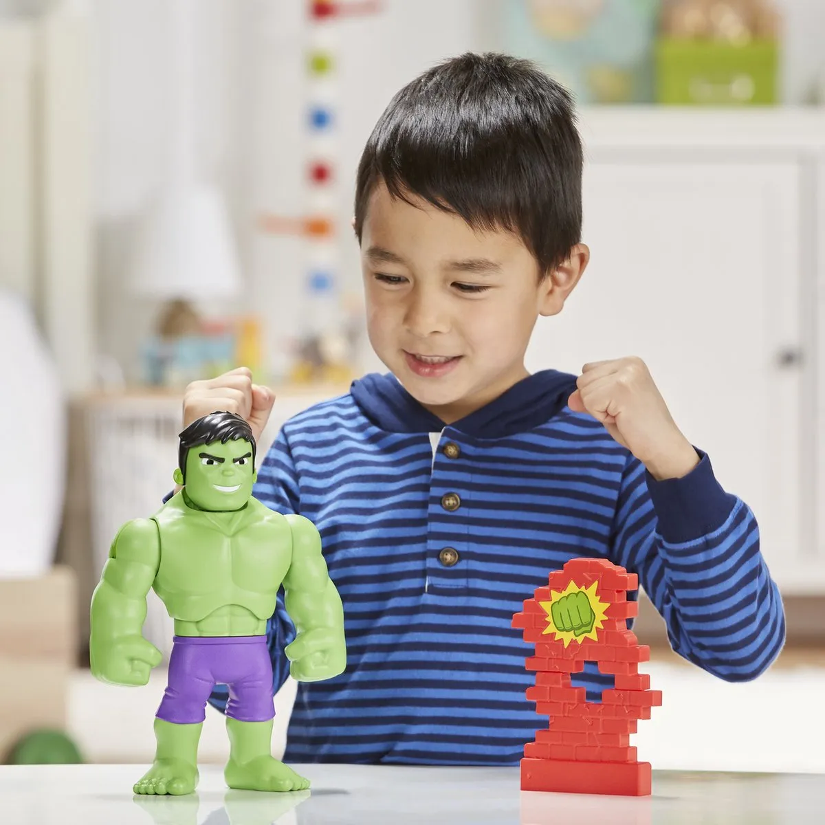 Hasbro Spider-Man Hulk Power Smash - Groen - afbeelding 6 van 6
