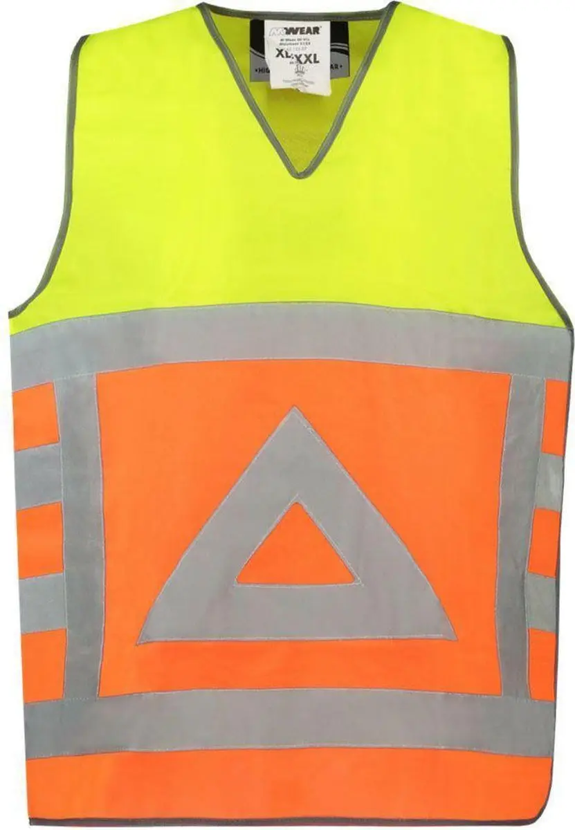 Oxxa 0125 Verkeersregelaarsvest POLLUX - M/L - Oranje/Geel