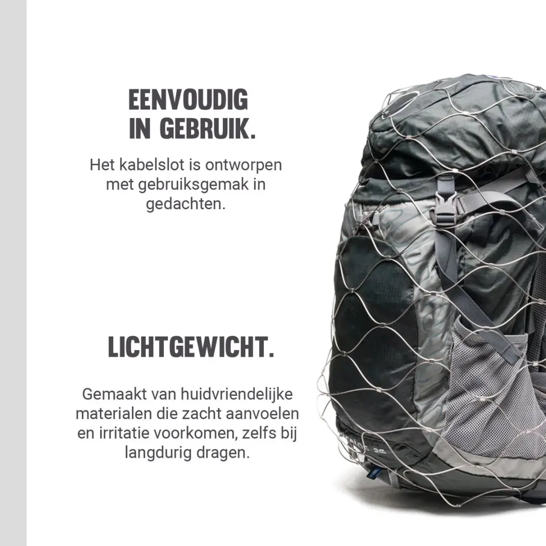 Pacsafe 830428 Backpack & Bag Protector 55L - Staal - Zilver
