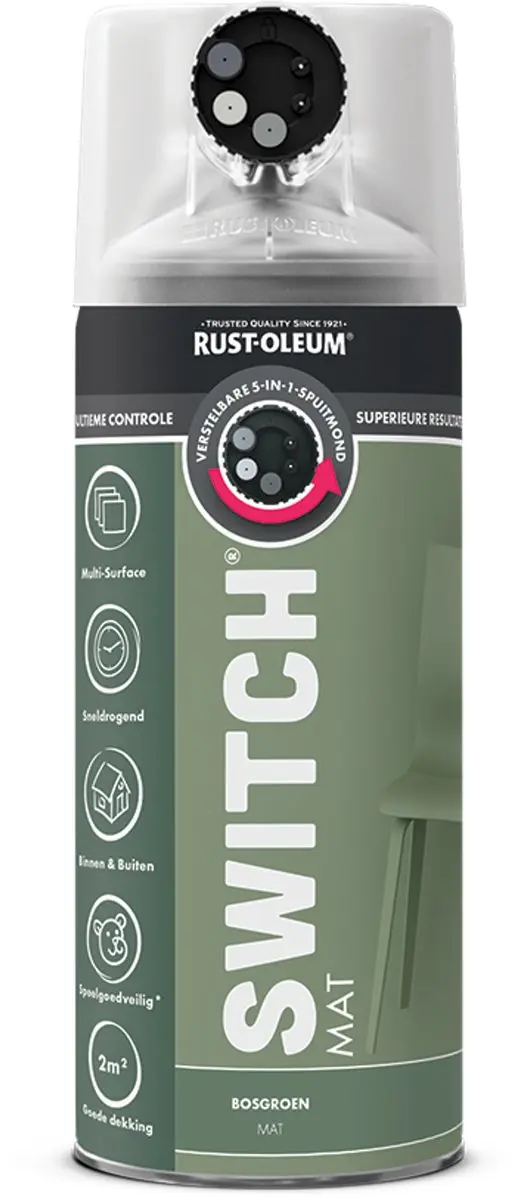 Rust-Oleum Switch Spuitbus Verf Mat 400ml