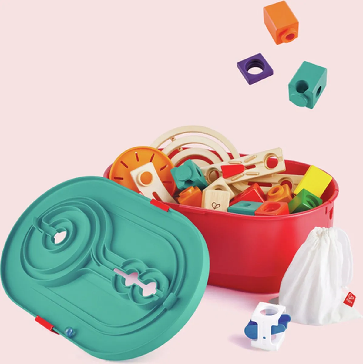Hape Quadrilla Stack Track Bucket Set E6027