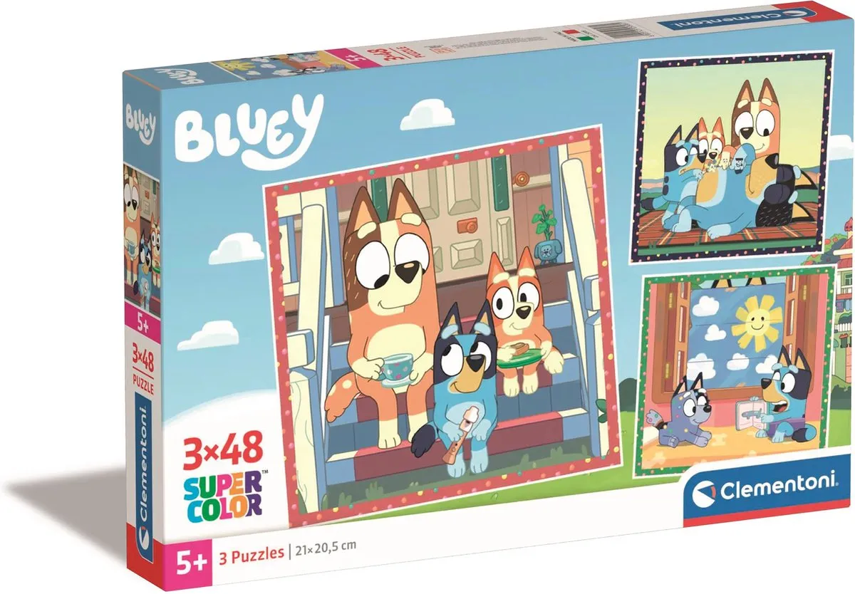 Clementoni Bluey Puzzel 144 Stuks