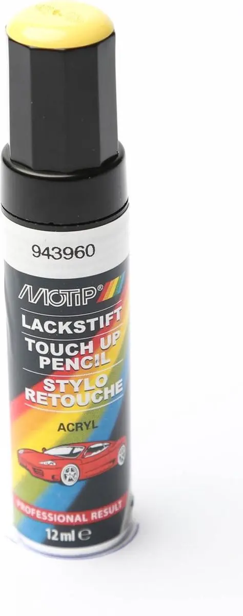 Motip 943960 Auto Lakstift Geel 12ml