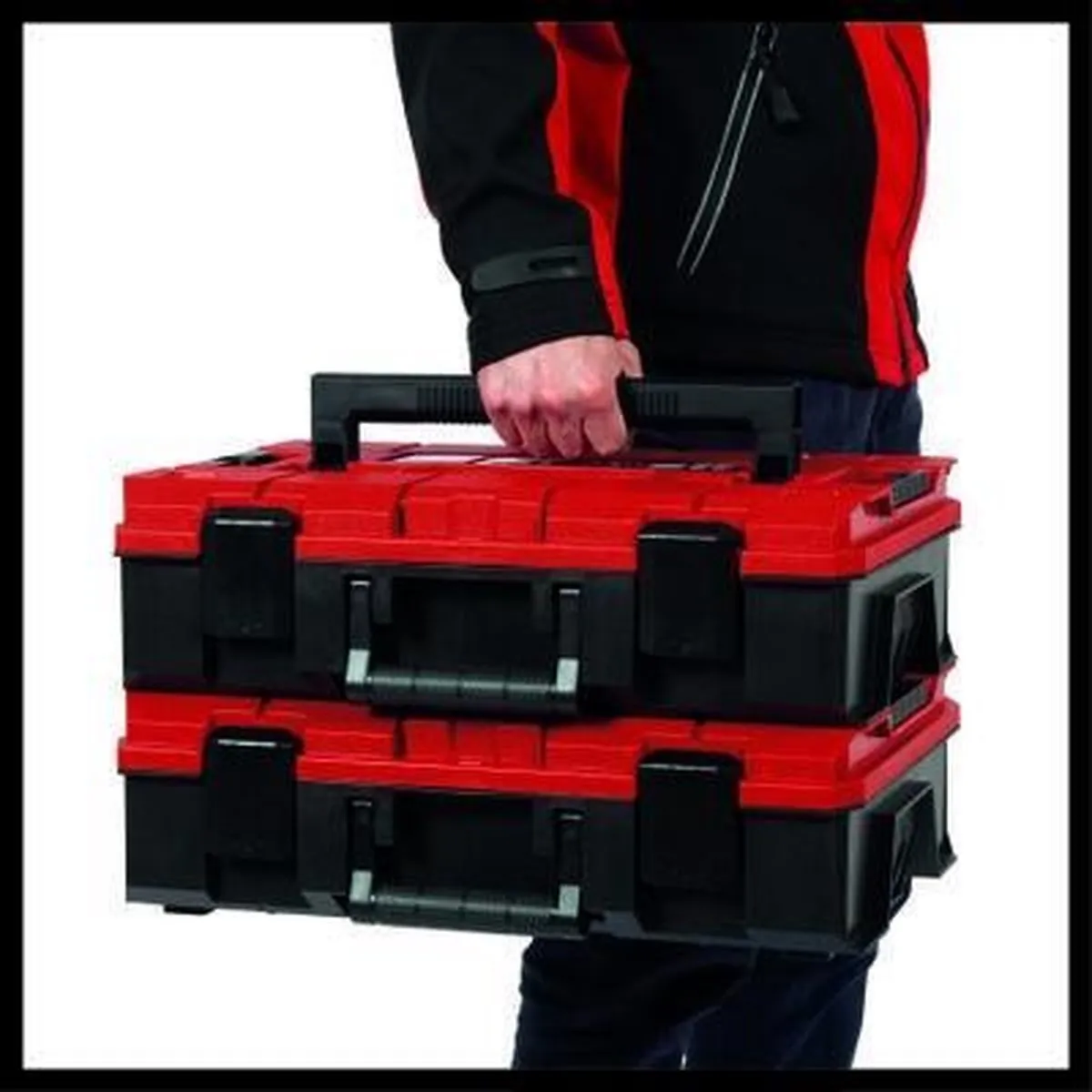 Einhell E-Case S-F 4540011 Systeemkoffer - 25kg - Rood/Zwart