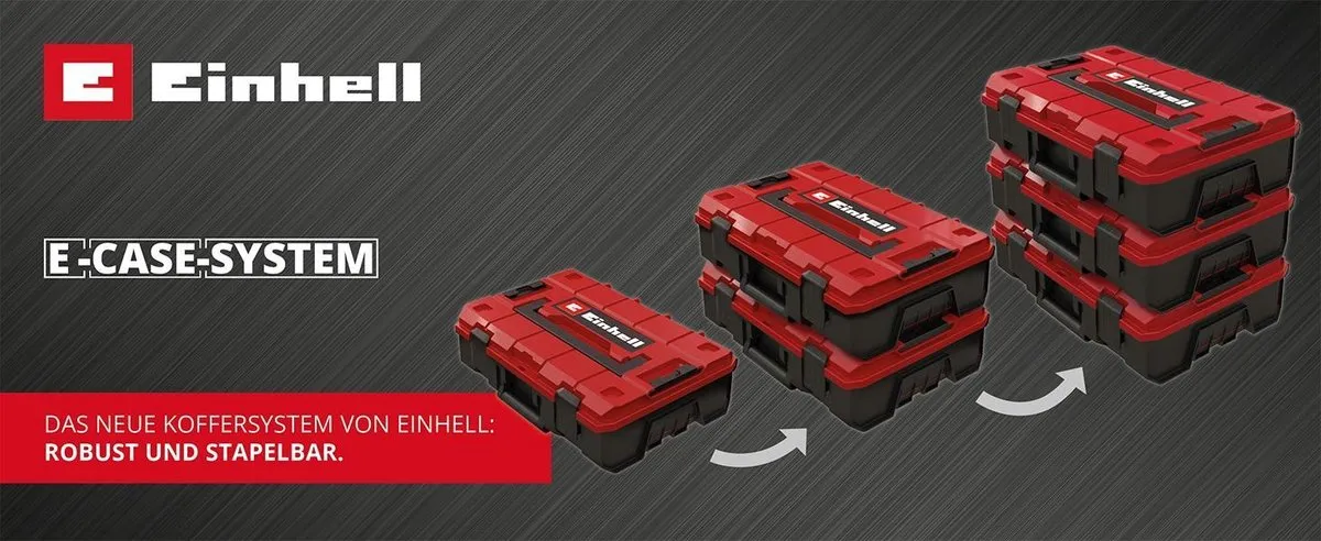 Einhell E-Case S-F 4540011 Systeemkoffer - 25kg - Rood/Zwart