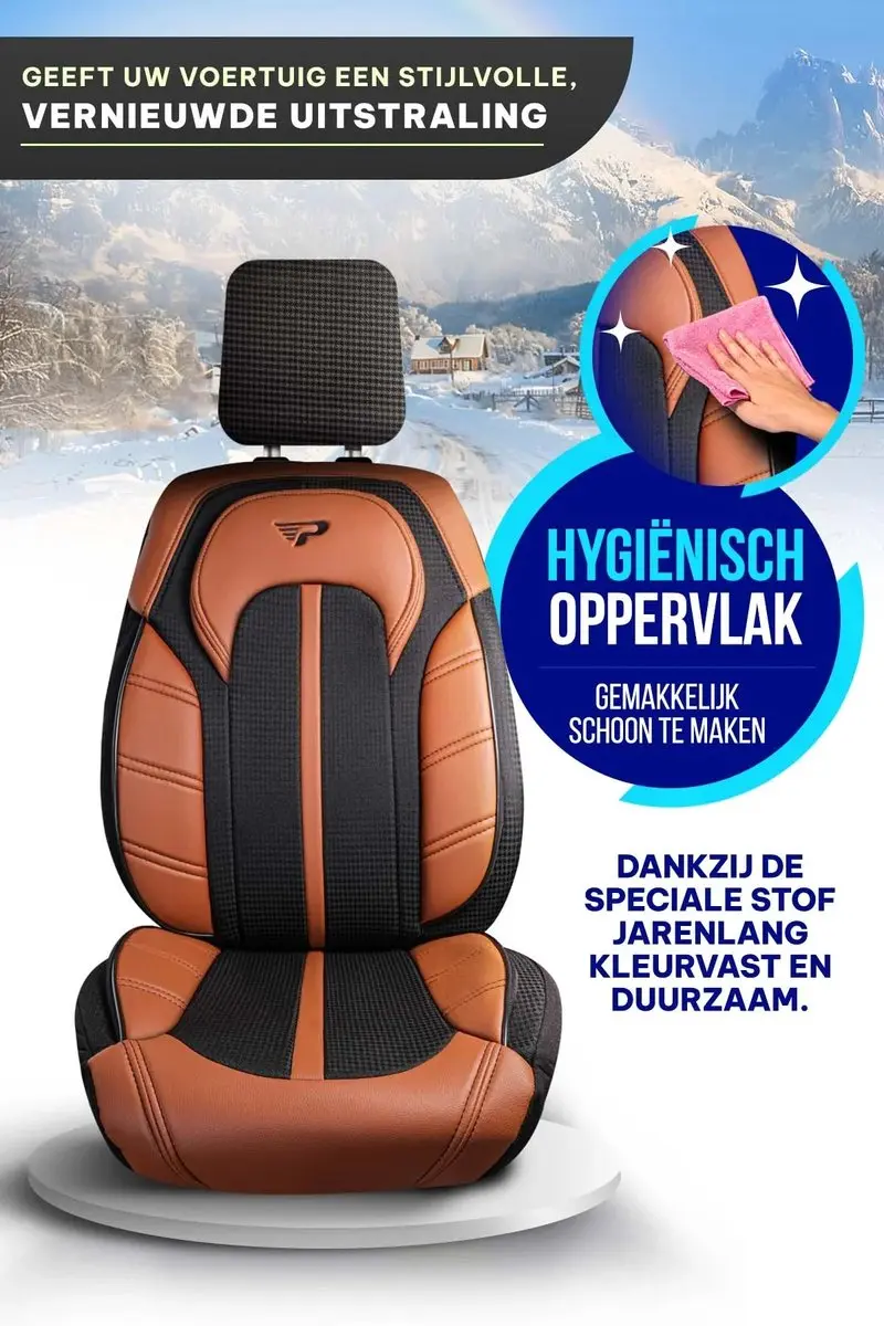Panda Stoelhoezen Toyota Camry 2001-2012 Lichtbruin - Voorstoelenset