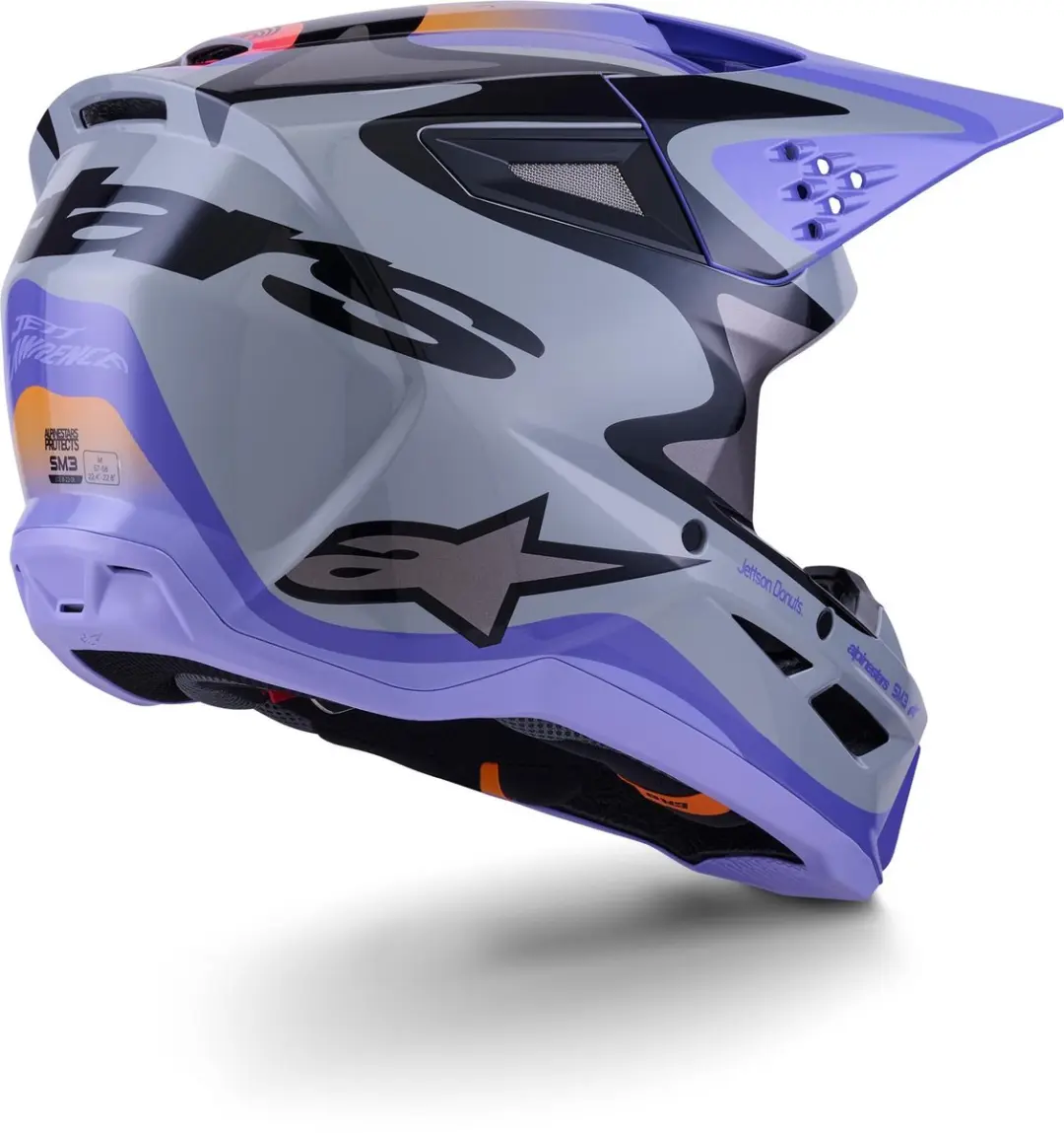 Alpinestars S-M3 Jettson Crosshelm - L Grijs