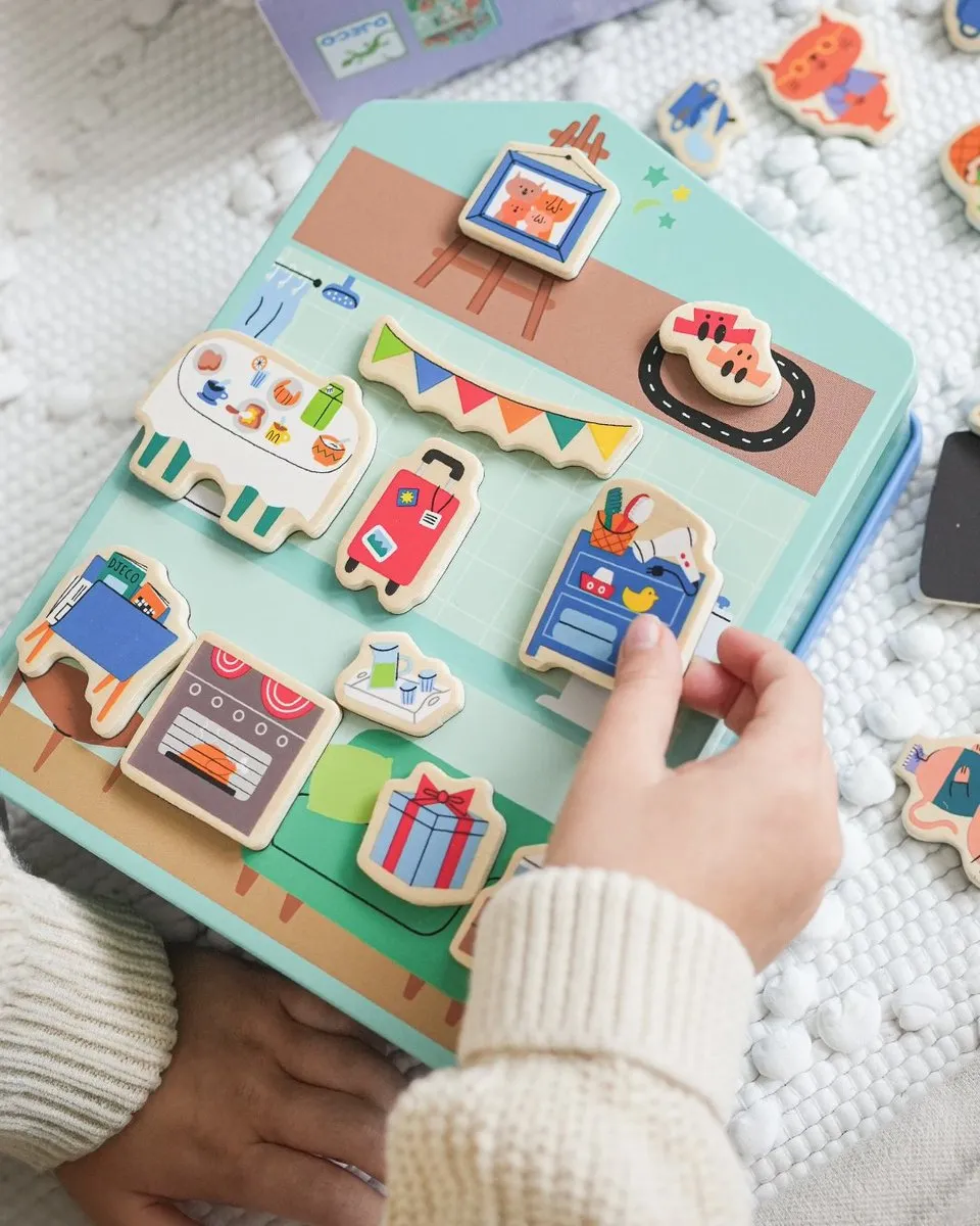 Djeco InZeHouse Magnetisch Spel DJ03089 - Multicolor - afbeelding 3 van 6