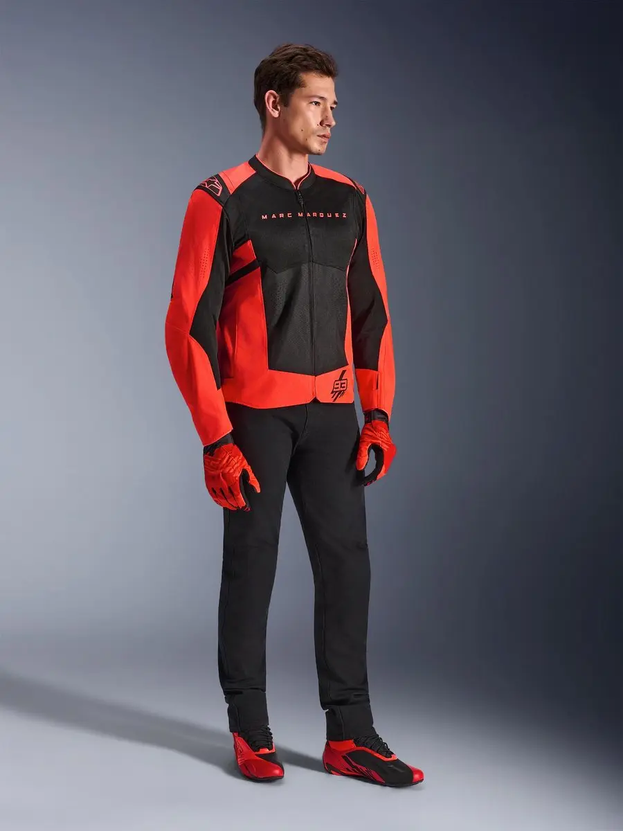 Alpinestars MM93 T-SPS Air V2 Motorfietsjas - Zwart/Rood S - afbeelding 6 van 6