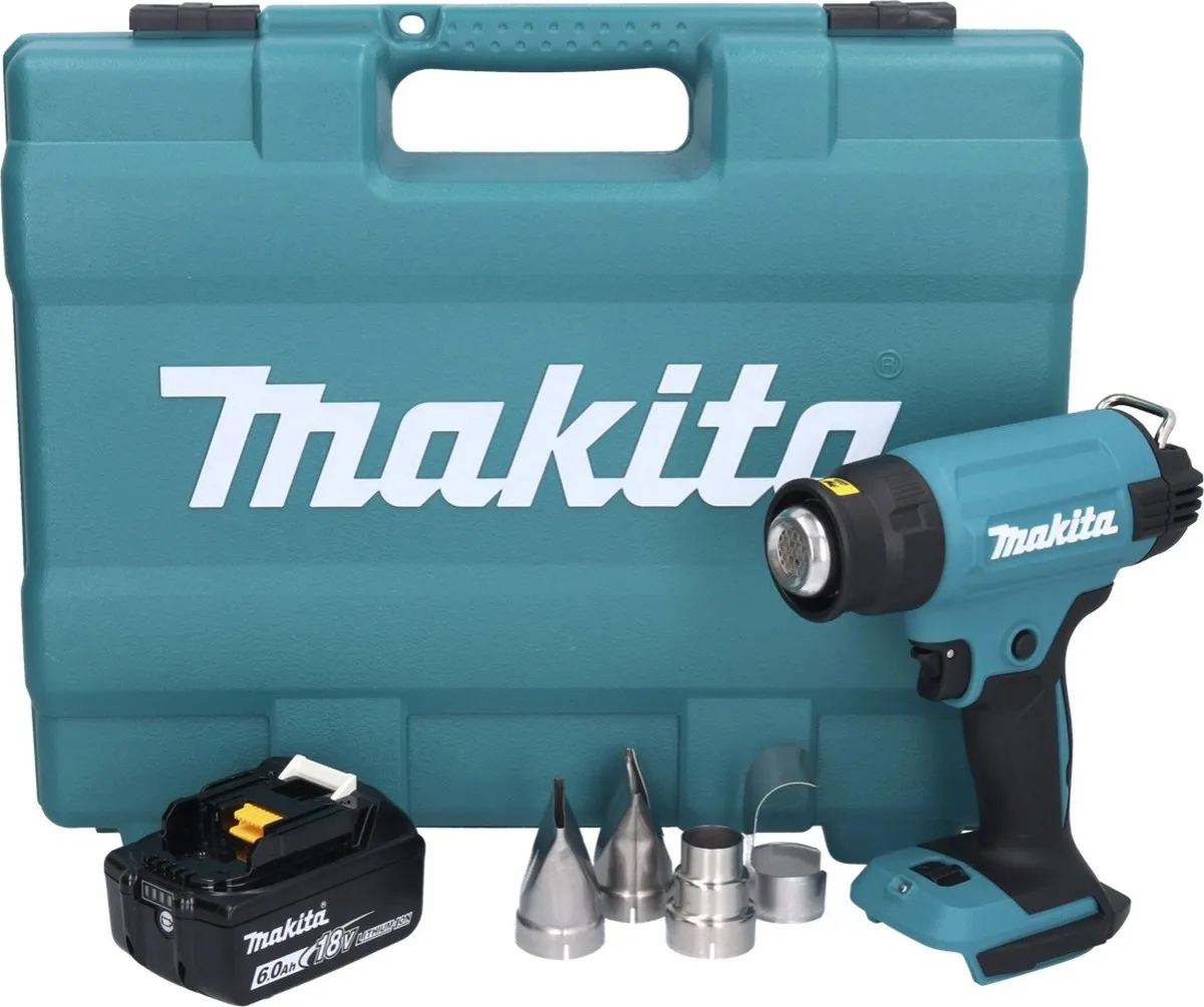 Makita DHG 181 G1K Accu-heteluchtpistool 18V - 1x 6,0Ah Accu