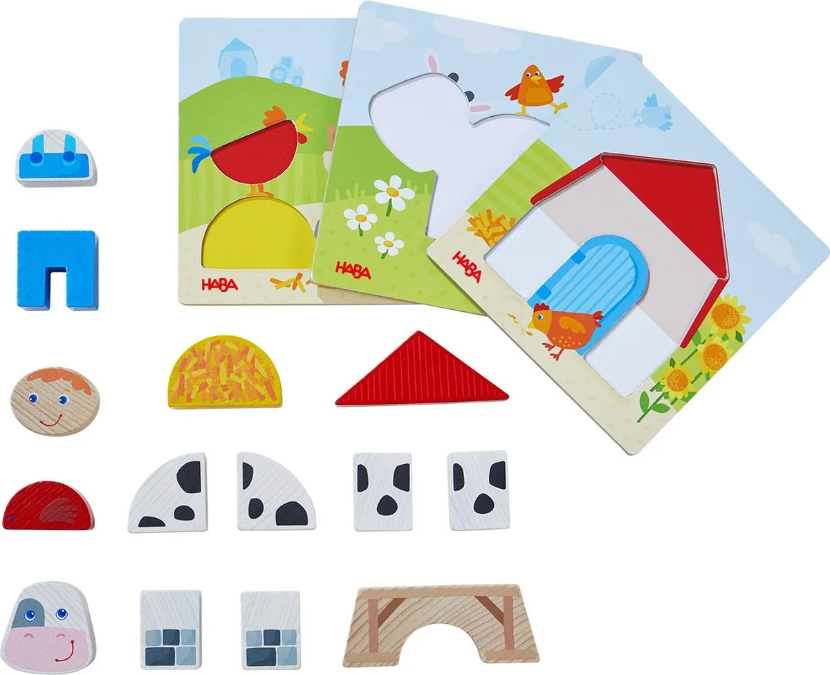 Haba Lernspielzeug Zuordnungsspiel 306488 - 17 Stuks - Multi