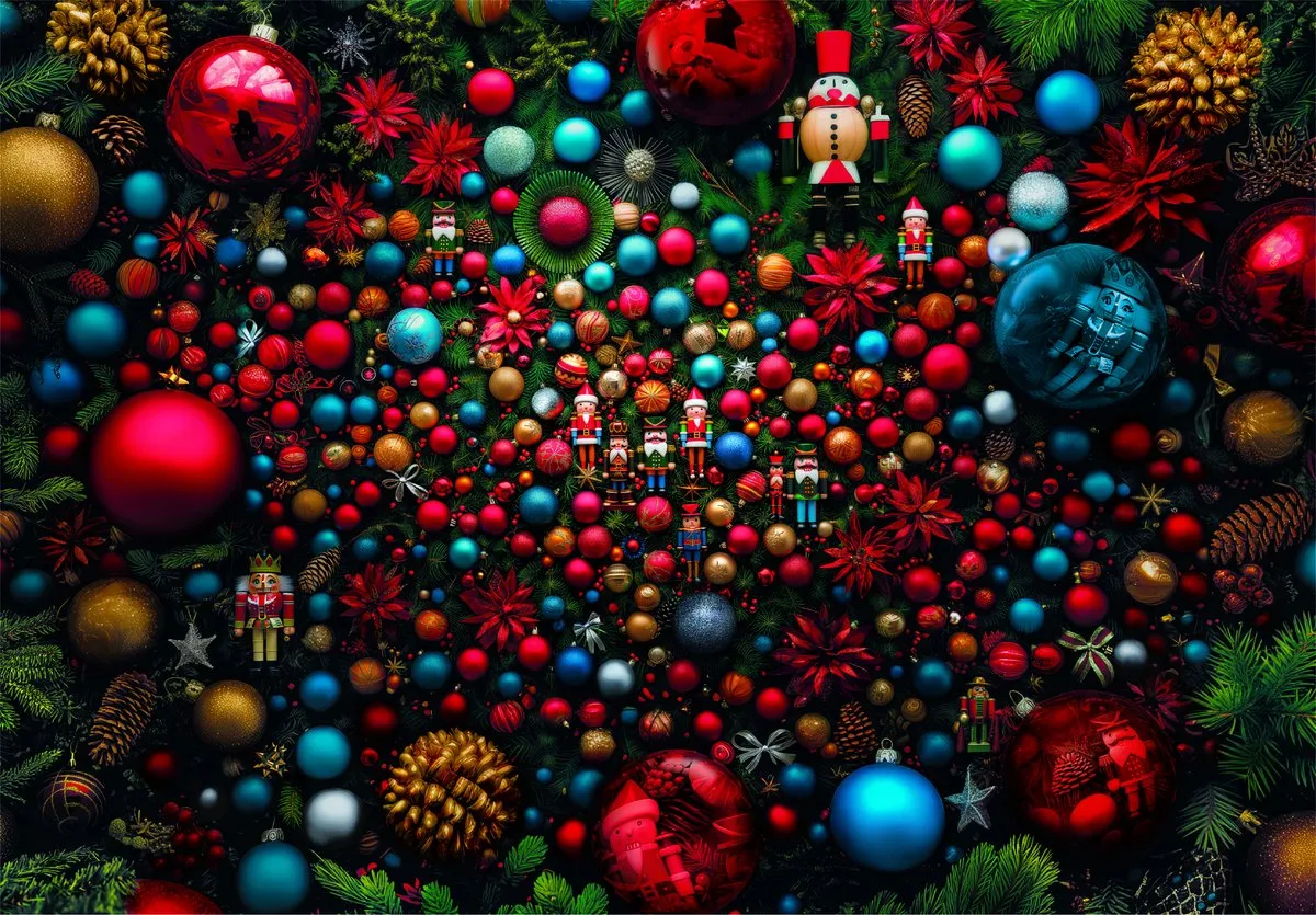 Clementoni Impossible Christmas Vibes Puzzel 1000 Stuks - Multikleur