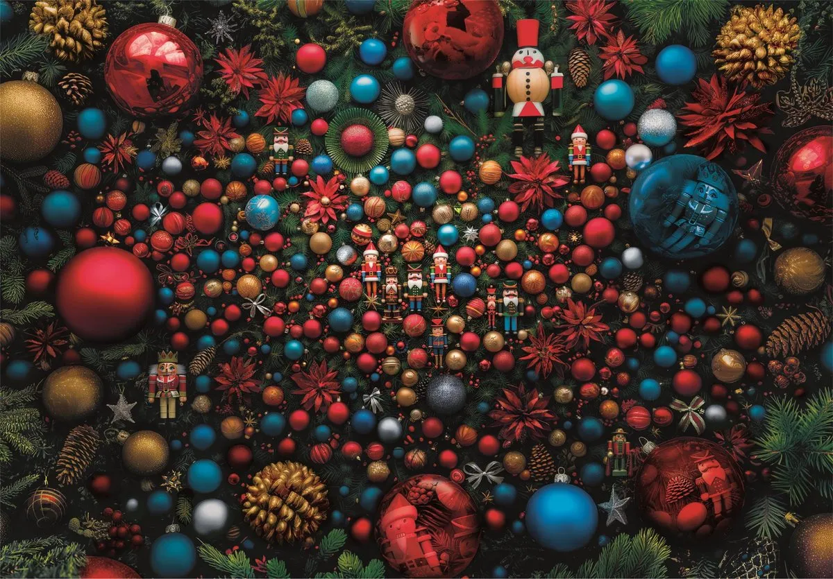 Clementoni Impossible Christmas Vibes Puzzel 1000 Stuks - Multikleur - afbeelding 6 van 6