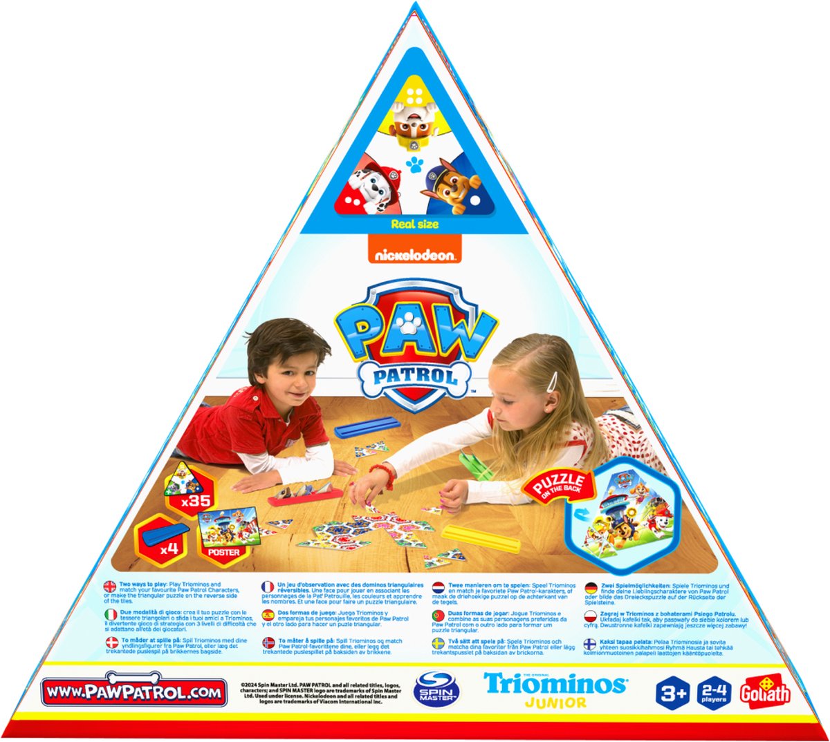 Goliath Triominos Junior Paw Patrol - Bordspel - Kinderspel - Speel Triominos met jouw favoriete Paw Patrol personage.
