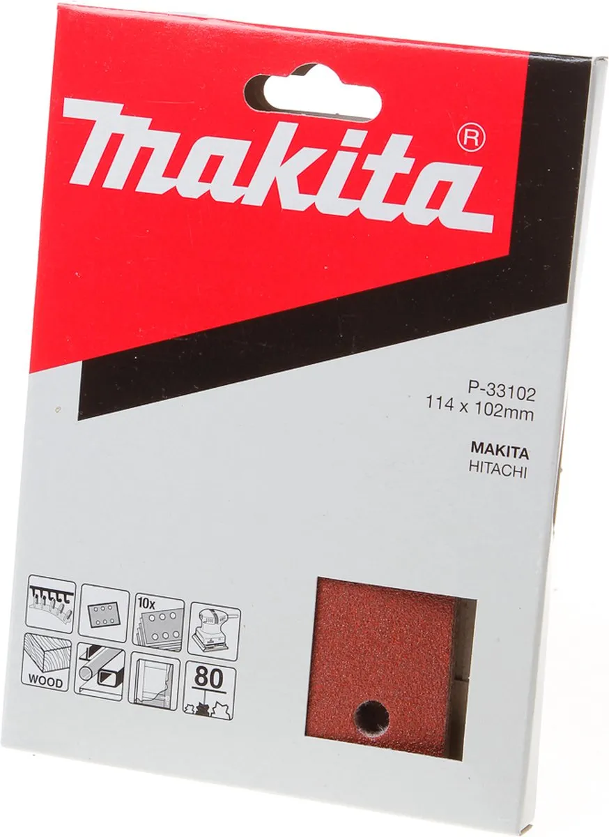 Makita P-33102 Schuurvel Delta 114x102mm - 10 Stuks