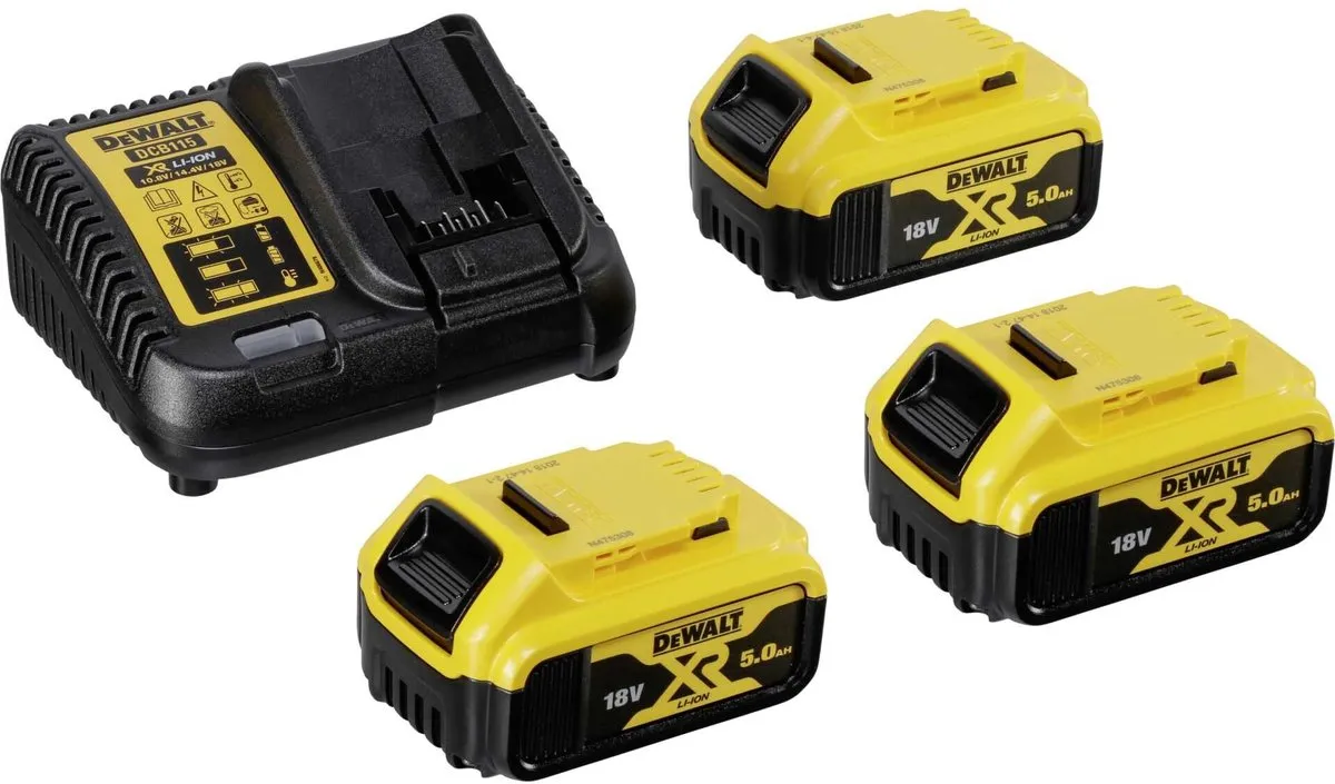 DeWalt DCG405P3 Accu Haakse Slijper 18V - 3x Accu - 125mm