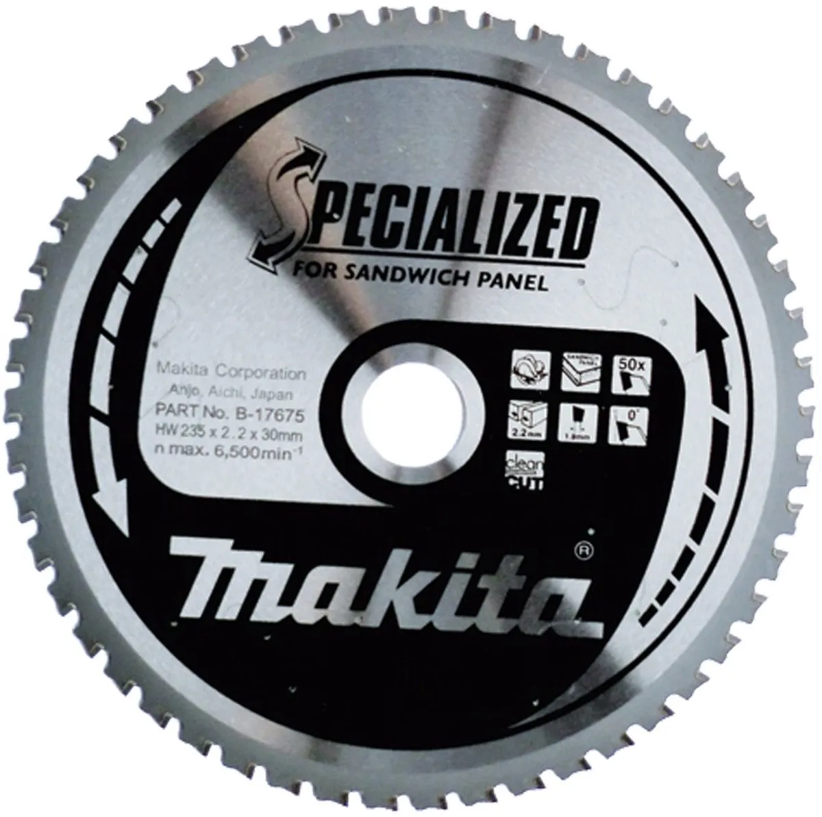 Makita B-33607 Cirkelzaagblad Sandwichpaneel 355mm 80T