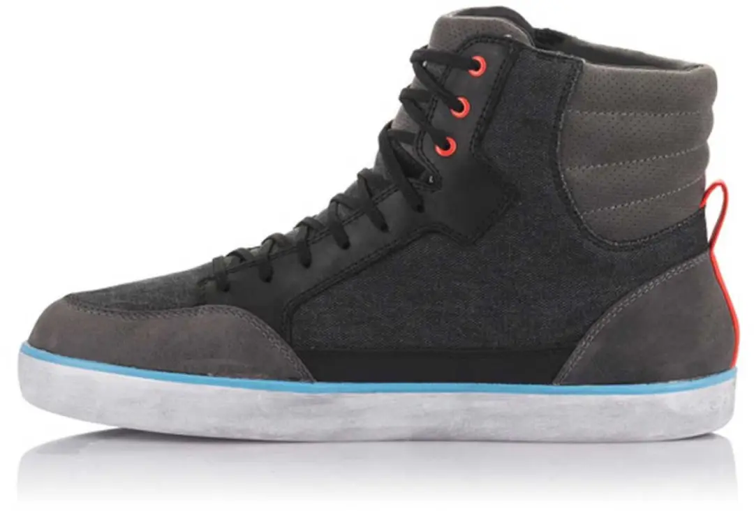 Alpinestars J-6 Waterdichte Laarzen US 12.5 - Zwart/Antraciet/Lichtblauw