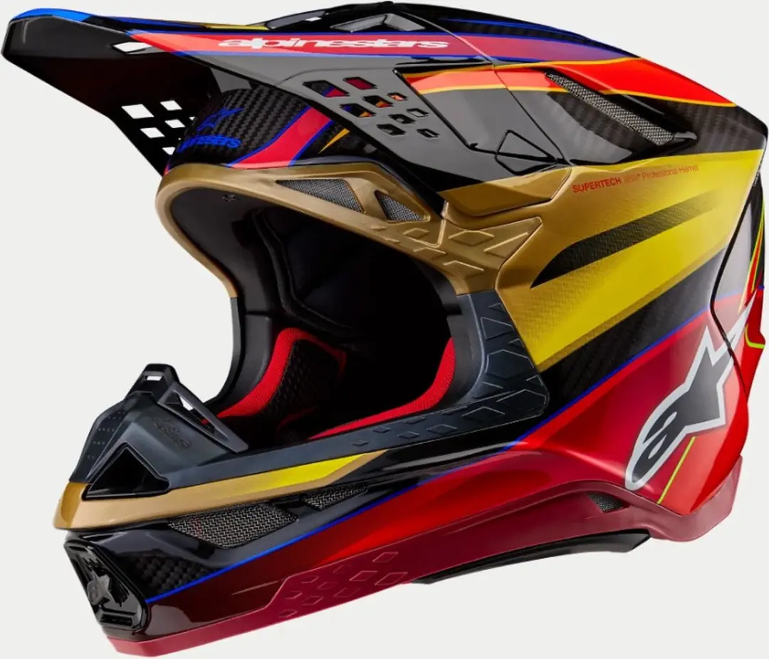 Alpinestars Supertech S-M10 Era Helm ECE 22.06 - XXL - Goud/Geel/Rood