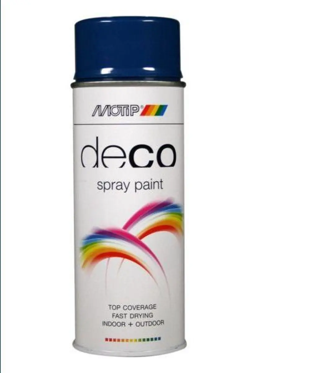Motip Deco Alkyd Hoogglanslak RAL 5010 Gentiaanblauw 400ml