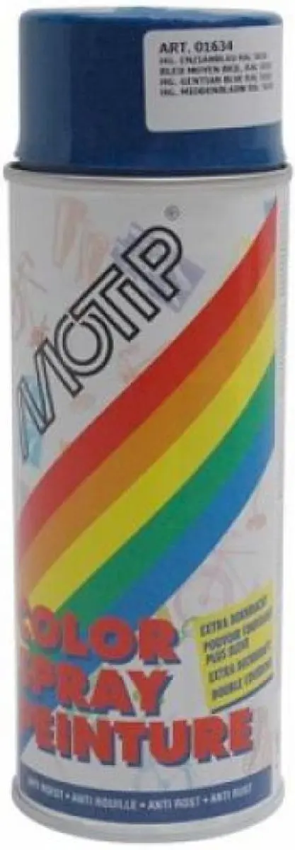 Motip Deco Alkyd Hoogglanslak RAL 5010 Gentiaanblauw 400ml