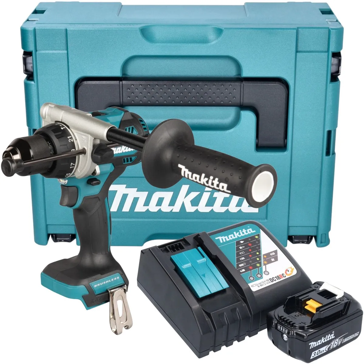 Makita DHP492RF1J Accu-klopboormachine 18V 141Nm