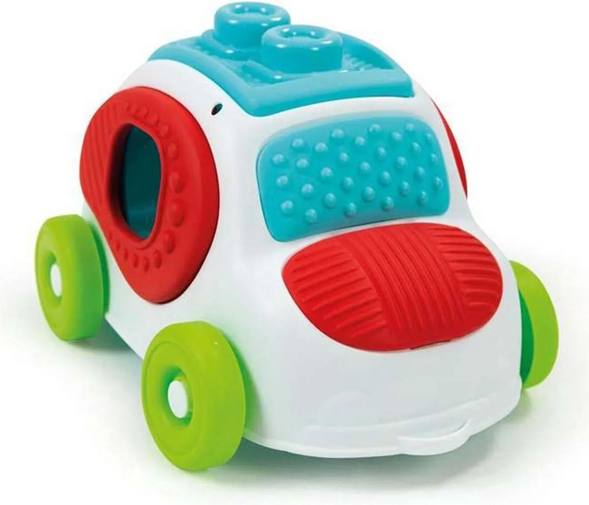 Clementoni Soft Clemmy Sensory Car Stapelblokken - 12 Stuks - Multicolor