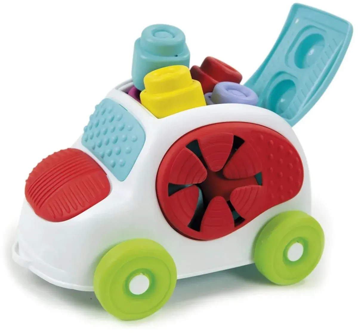 Clementoni Soft Clemmy Sensory Car Stapelblokken - 12 Stuks - Multicolor