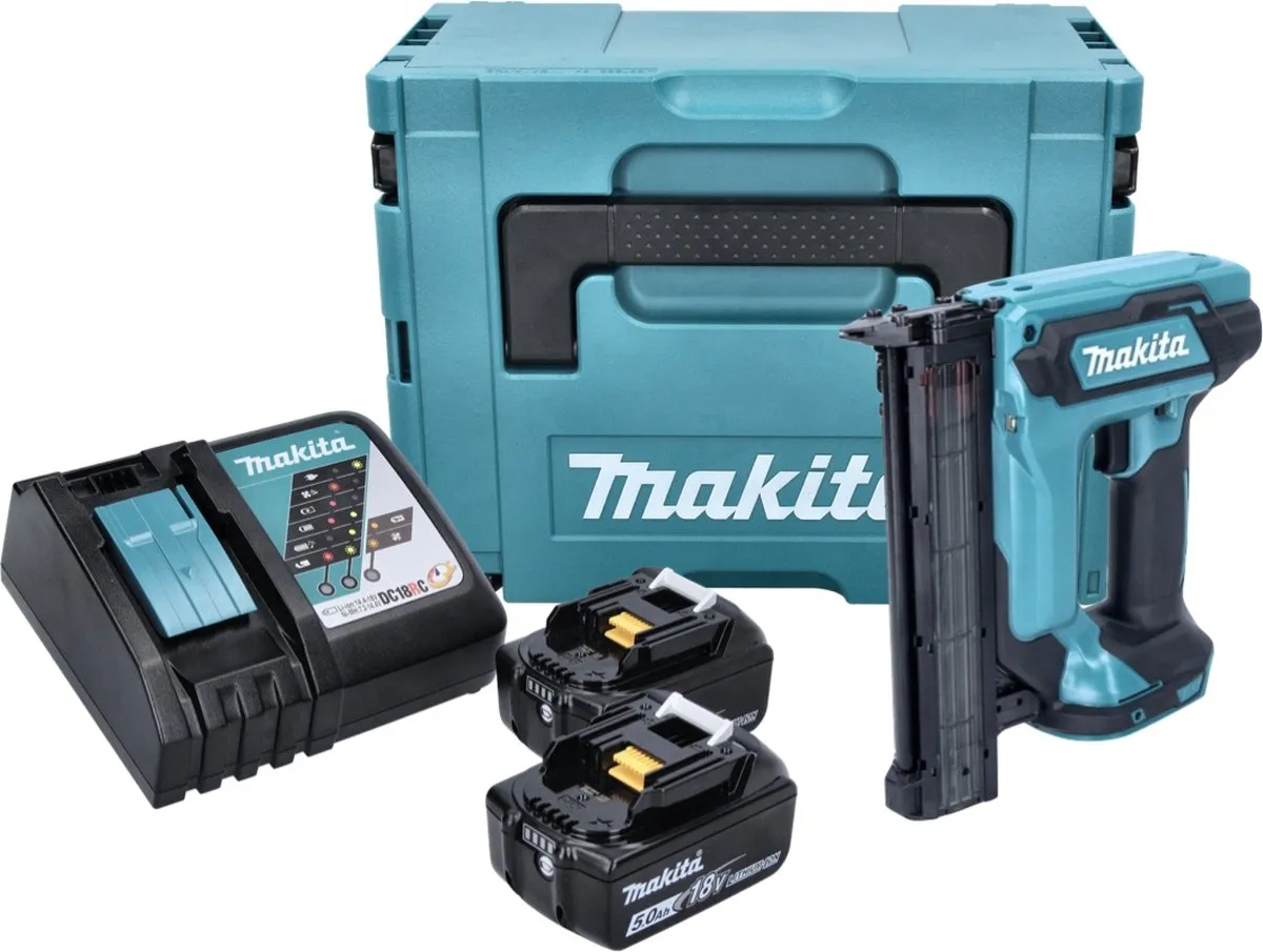 Makita DFN350RTJ Accu Afwerktacker 18V - 5.0Ah