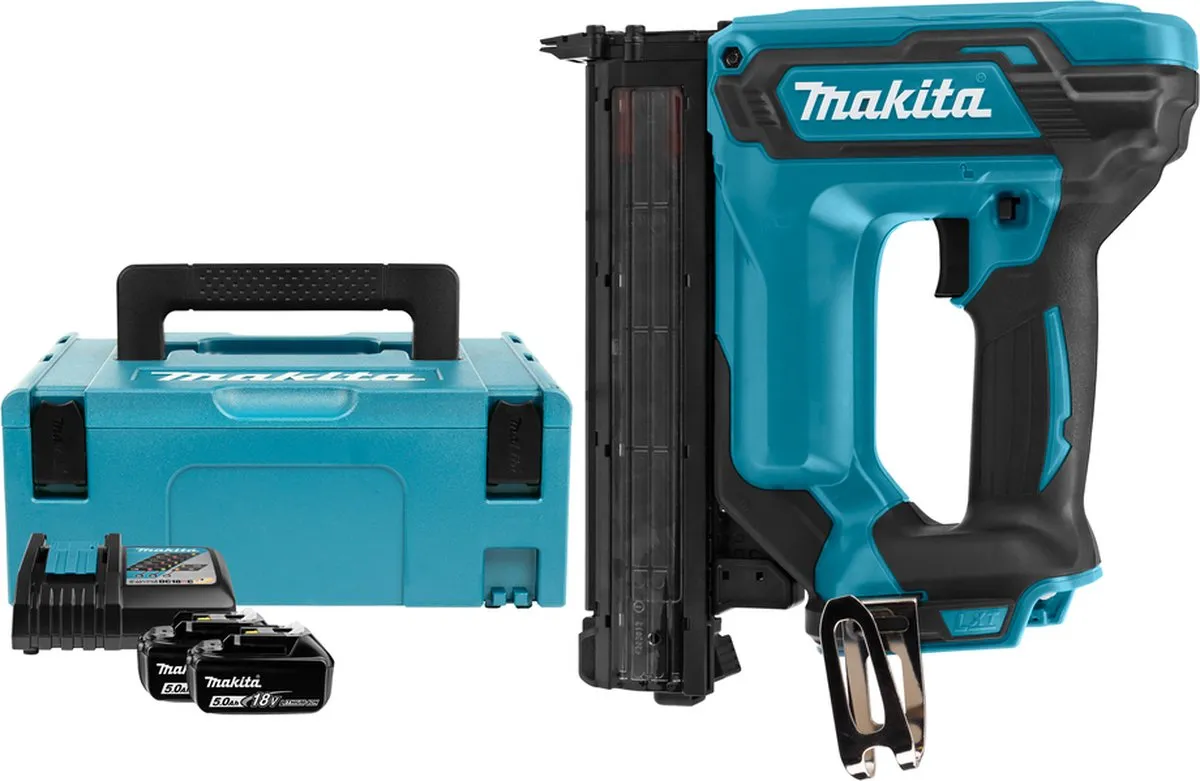 Makita DFN350RTJ Accu Afwerktacker 18V - 5.0Ah - afbeelding 6 van 6