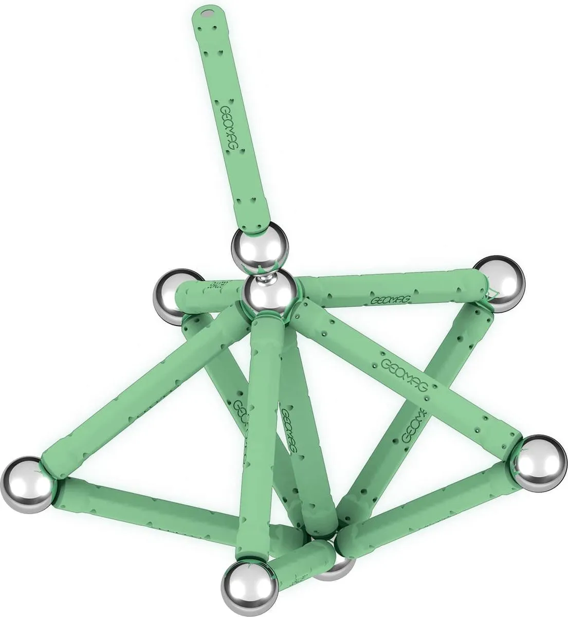 Geomag Glow Recycled Bouwset - 25 Stuks - Multikleur - afbeelding 6 van 6