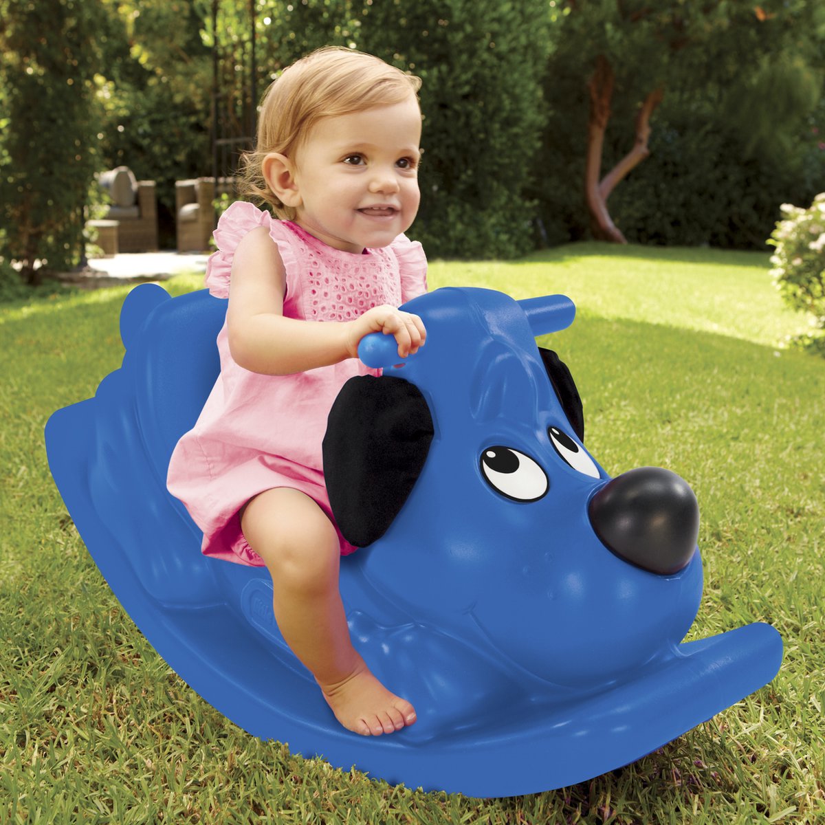 Little Tikes - Rocking Puppy - Schommelwip - Wipwap Voor Binnen en Buiten - Blauw