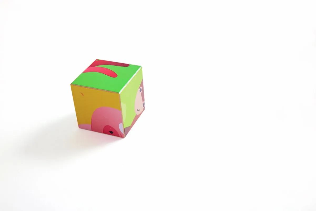 Hape Bauernhof Blockpuzzle 9 Stuks - E1618 - afbeelding 4 van 6