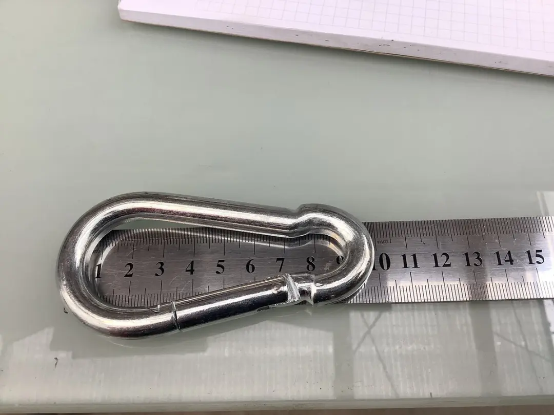 Deltafix Karabijnhaak Verzinkt 80mm x 8mm DIN 5299