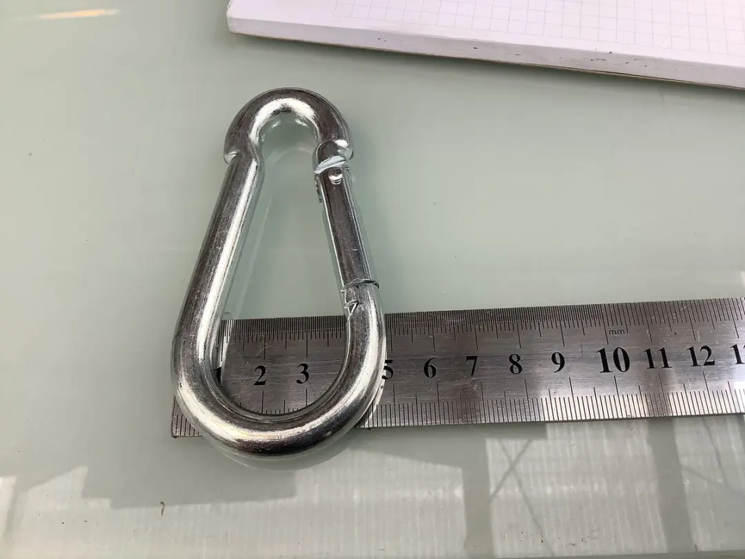Deltafix Karabijnhaak Verzinkt 80mm x 8mm DIN 5299