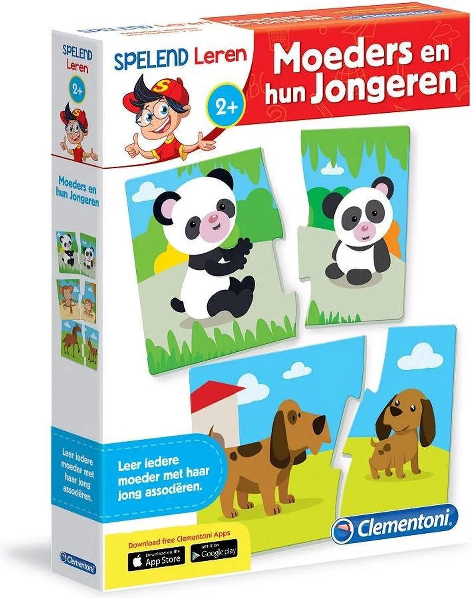 Clementoni Moeders en Hun Jongeren Puzzel 2 Stuks