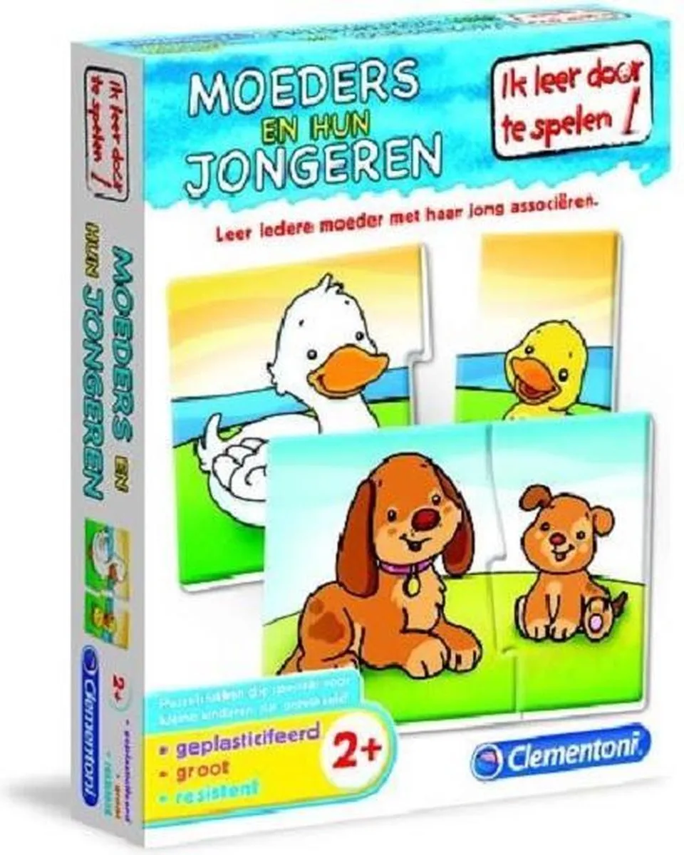 Clementoni Moeders en Hun Jongeren Puzzel 2 Stuks