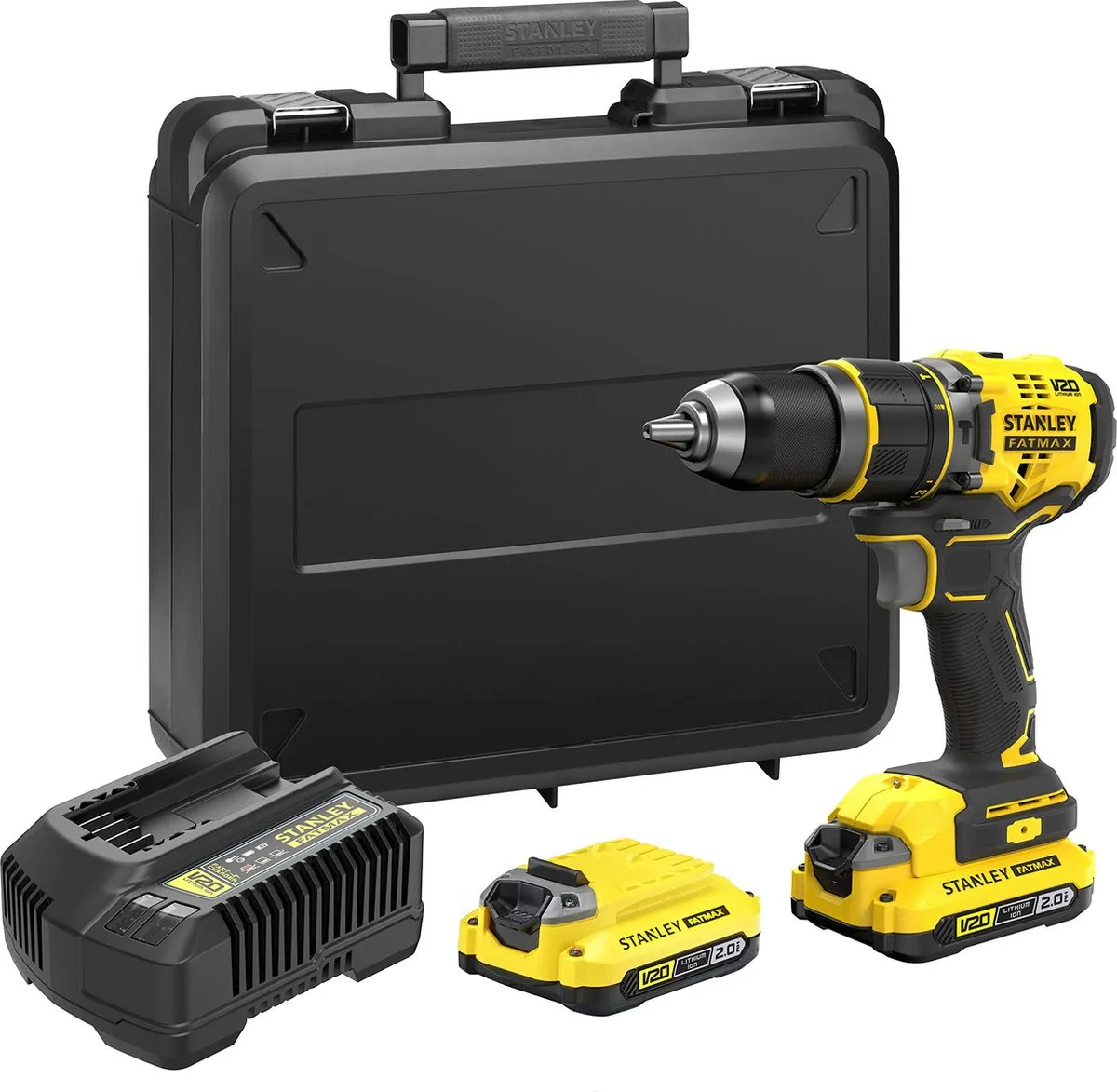 Stanley FATMAX V20 SFMCD721D2K Klopboormachine - 18V - 2x Accu