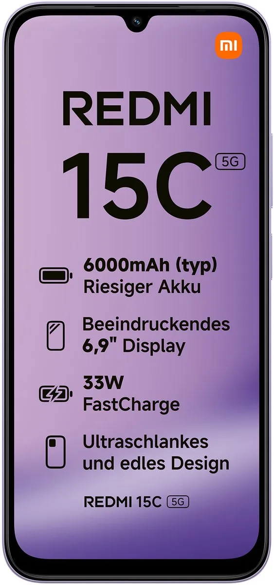 Xiaomi Redmi 15C 5G - 4GB/128GB - Paars