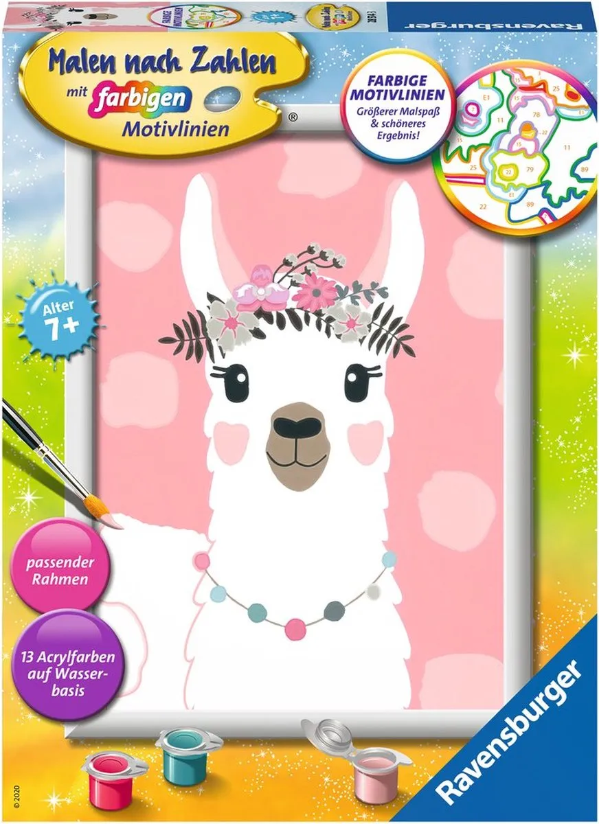 Ravensburger Schilderen op Nummer Lama