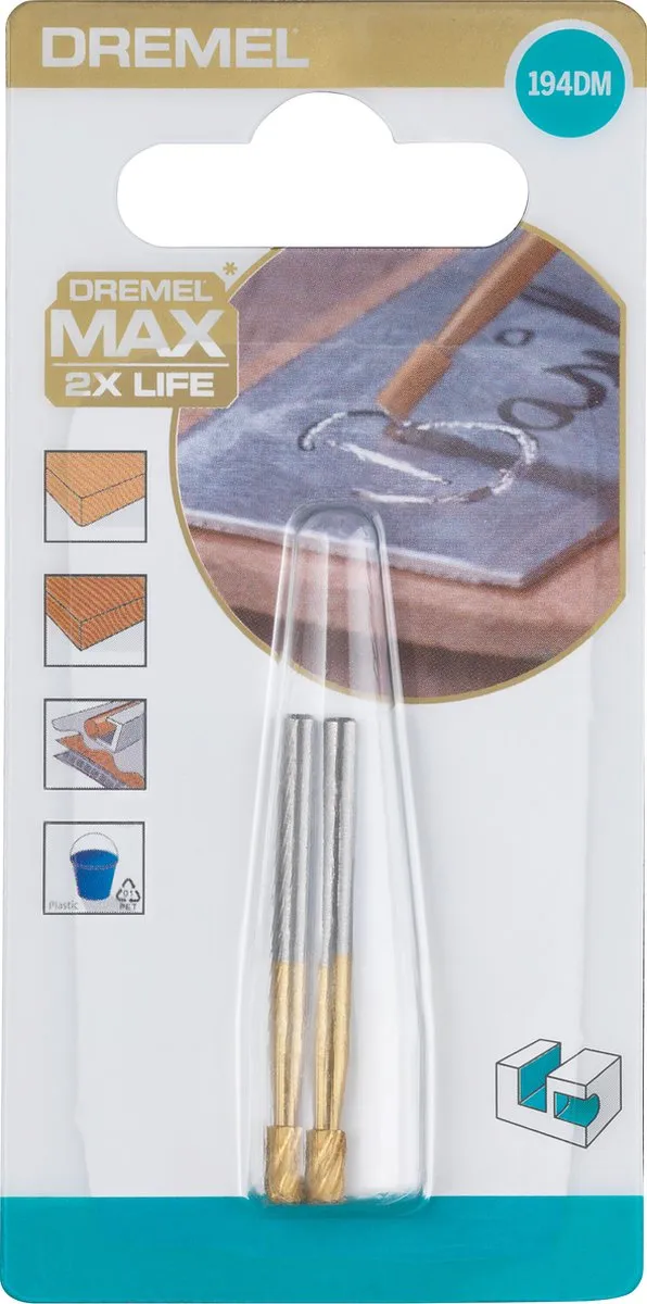 Dremel Max Graveerbit 3,2mm - 2-delig