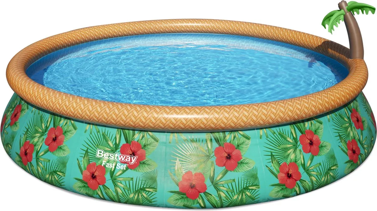 Bestway Fast Set Paradise Palms Zwembadset 457cm - 9677L - Multikleur